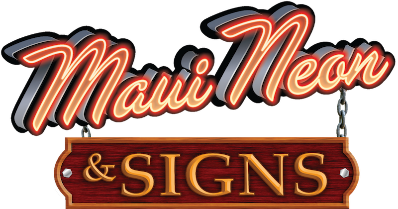 Maui Neon and Sign Logo - Transparent - Maui, Hawaii
